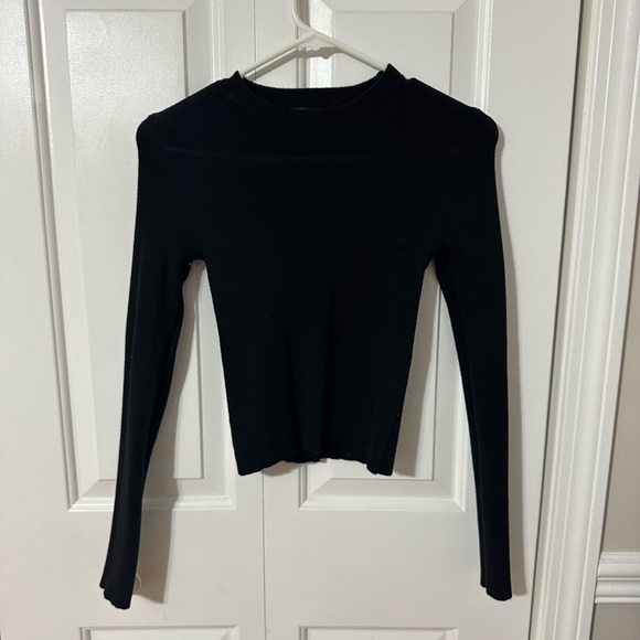 SHEIN Women’s Black Long Sleeve Shirt - Picture 3 of 5